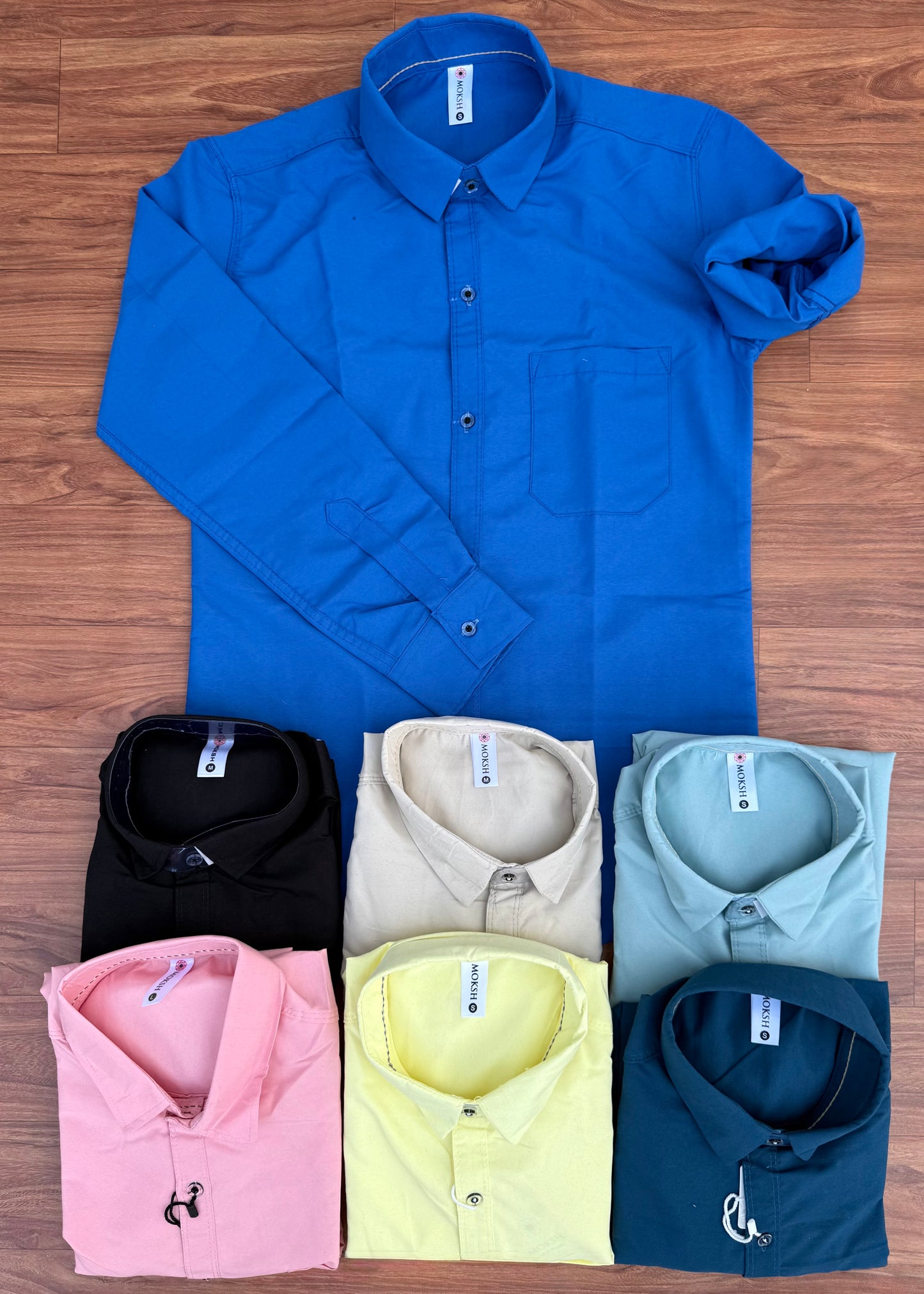 Combo of 4 plain Shirts Rs. 999 Only