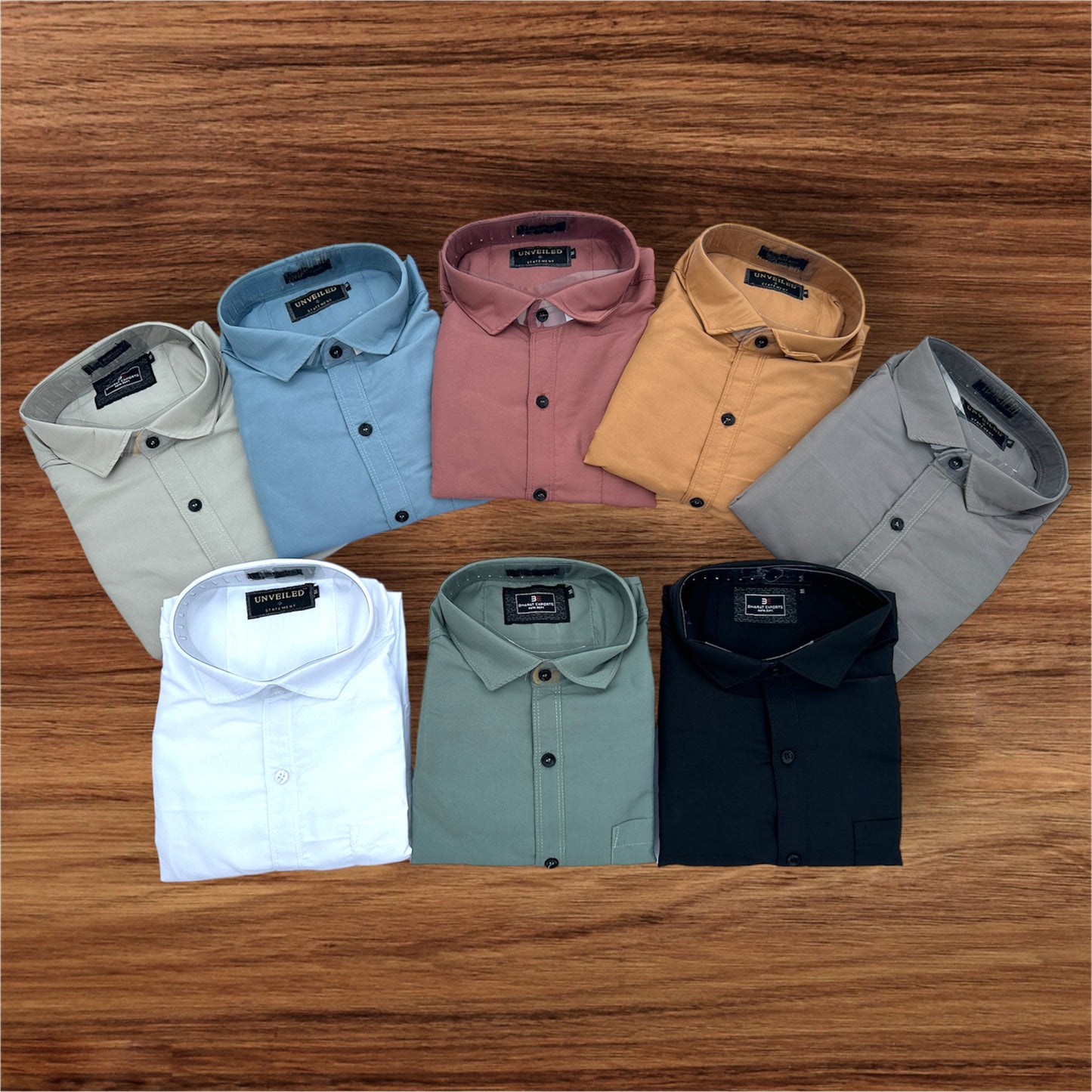Combo of 4 plain Shirts Rs. 999 Only