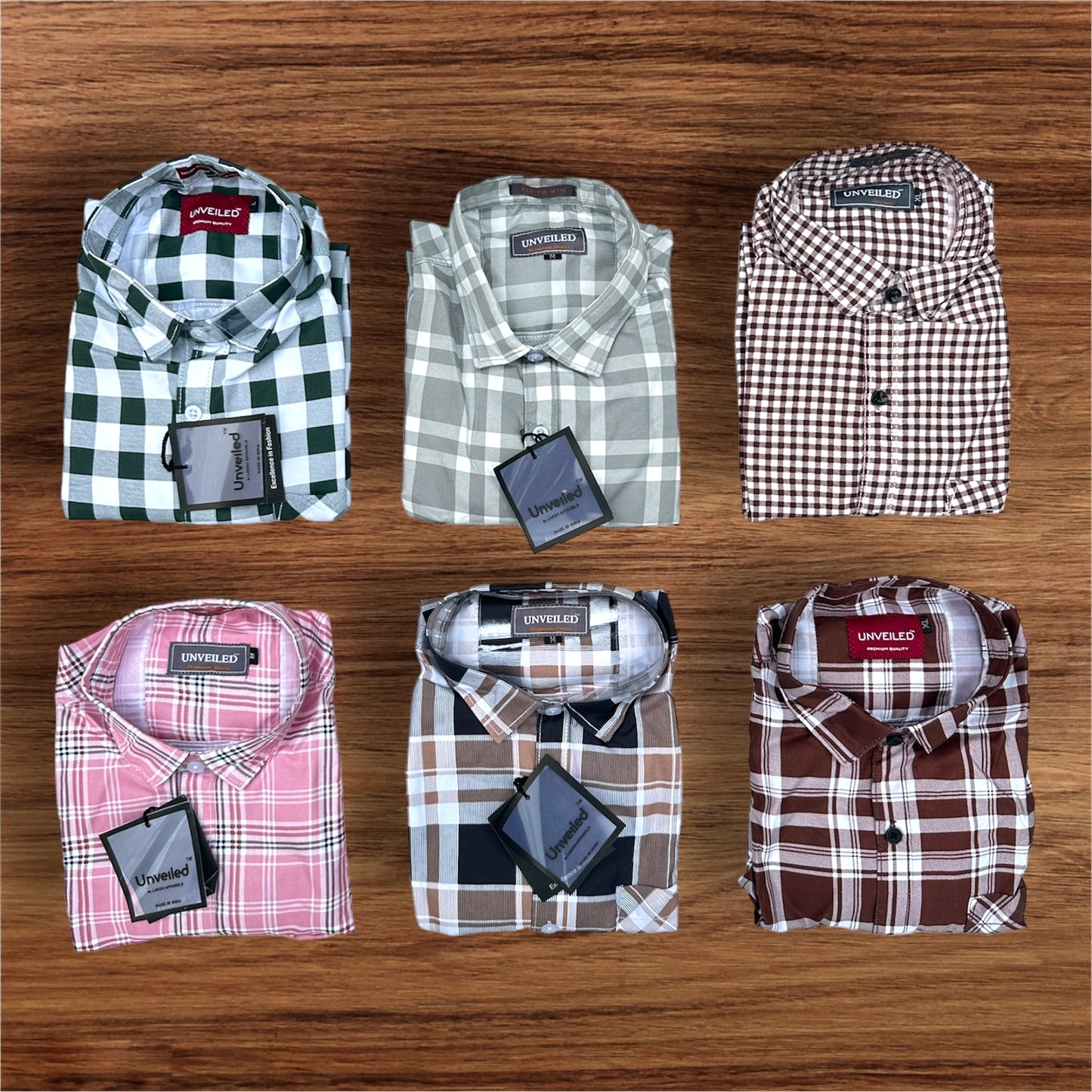 Combo of 4 Checked Shirts Rs. 999 Only