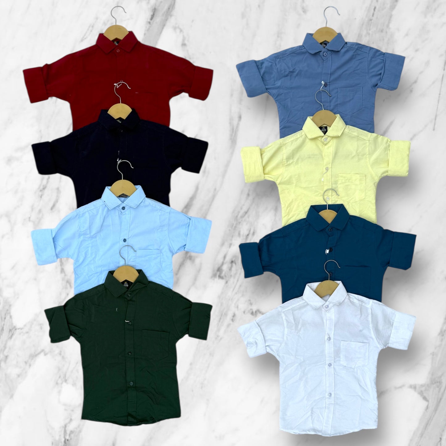 combo of 3 kids plain shirts 649/-