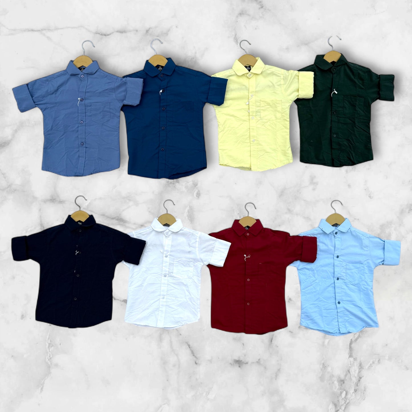 Combo of 3 kids plain shirts 649/-