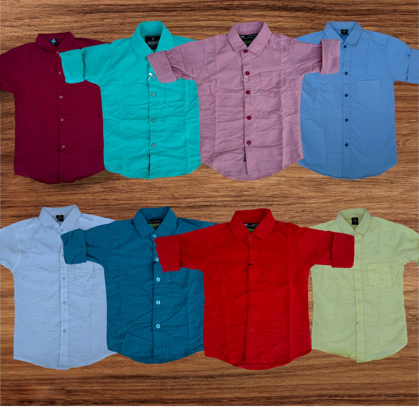 Combo of 3 kids plain shirts 649/-