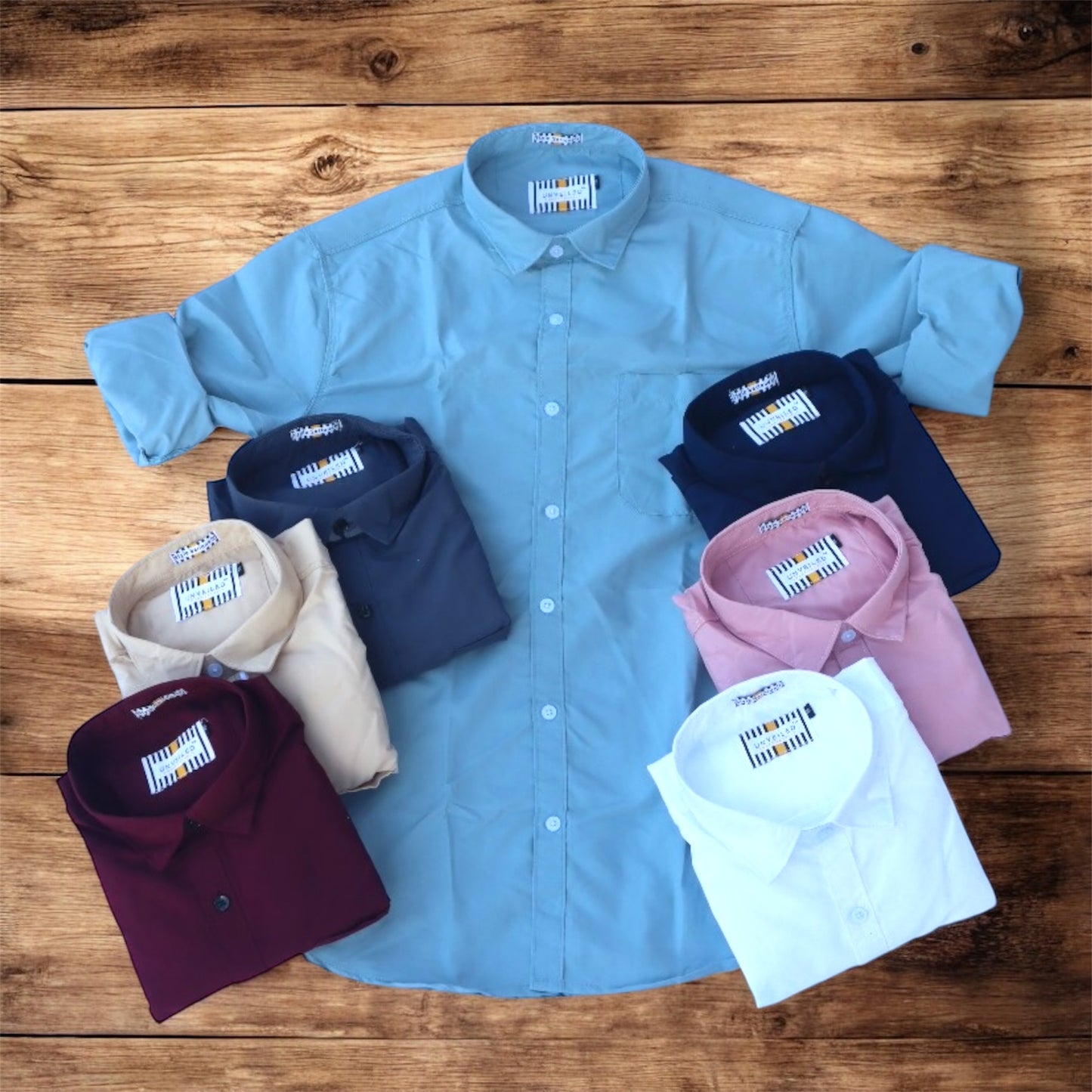 Combo of 4 plain Shirts Rs. 999 Only