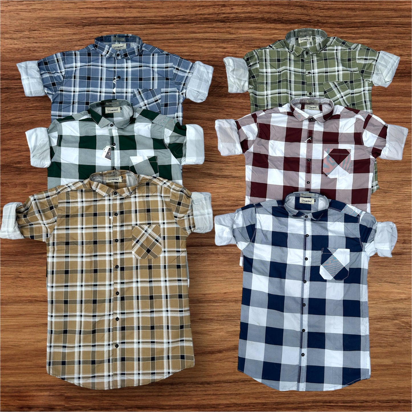 Combo of 4 Checked Shirts Rs. 999 Only