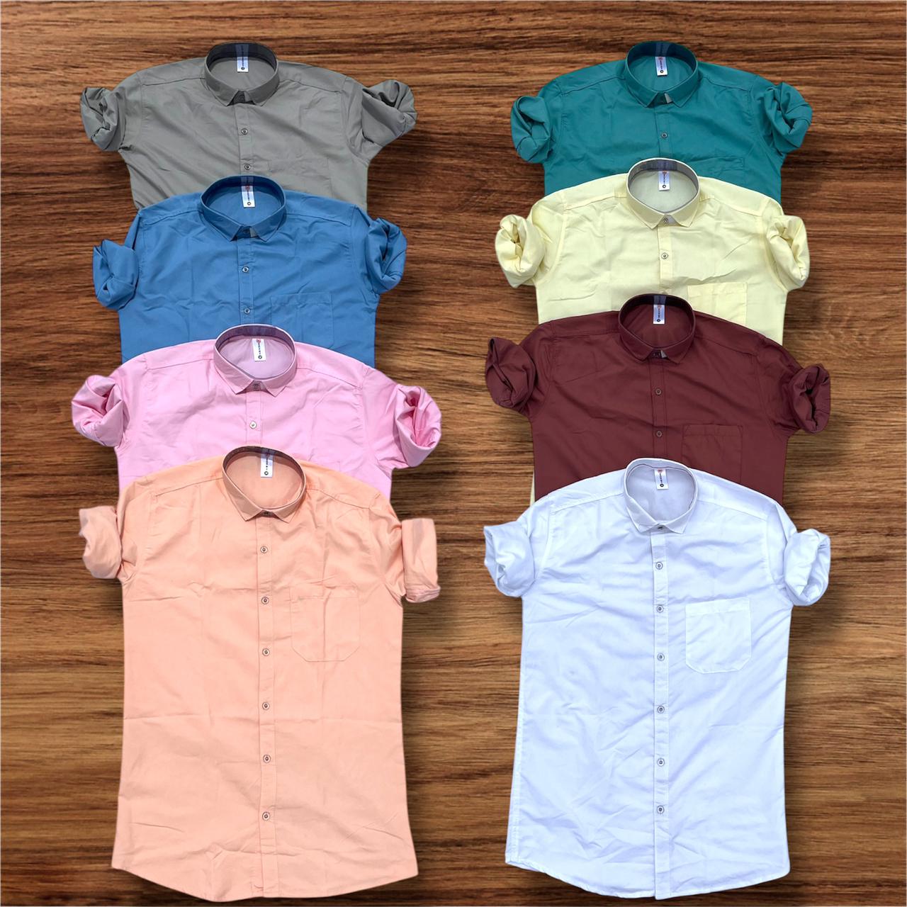 Combo of 4 plain Shirts Rs. 999 Only