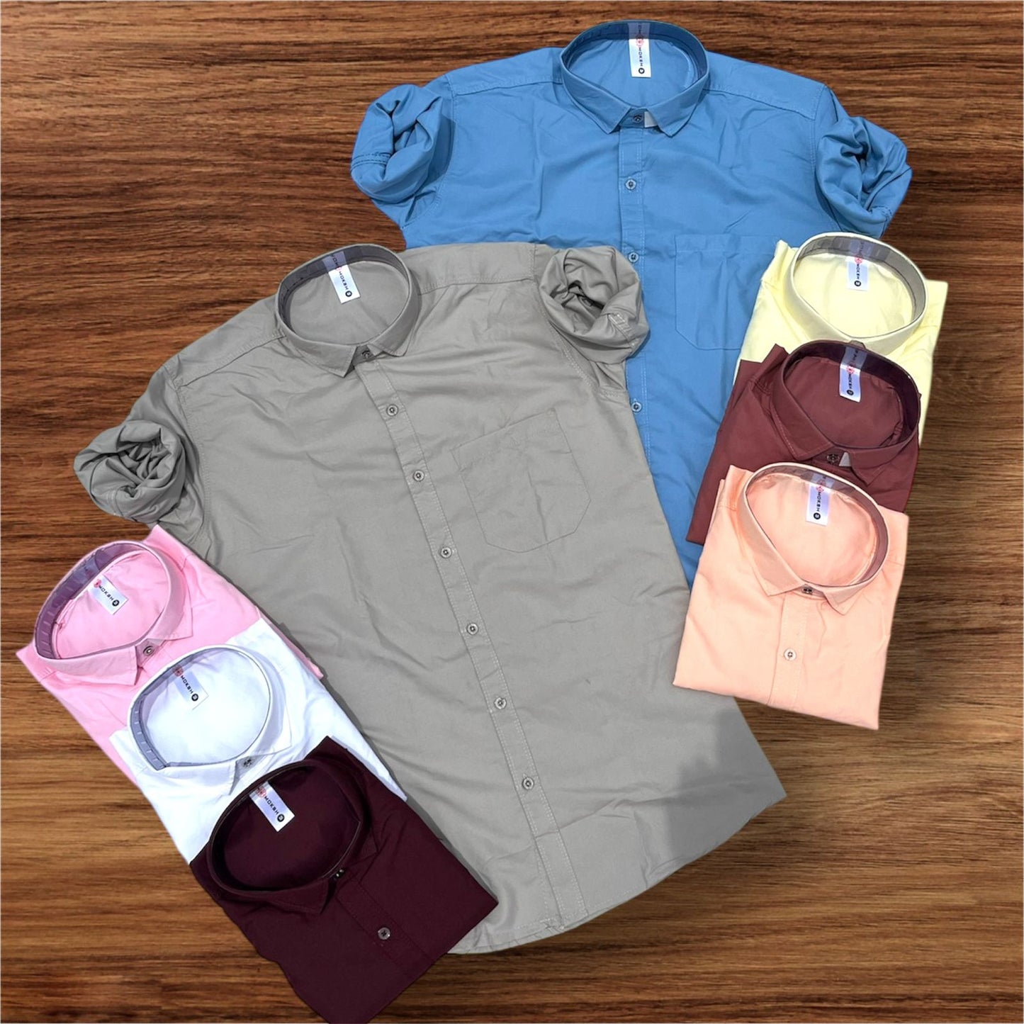Combo of 4 plain Shirts Rs. 999 Only