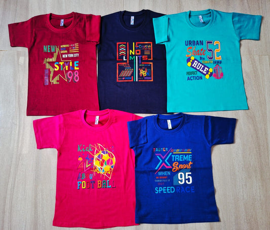 Combo of 5 Kids T-Shirts