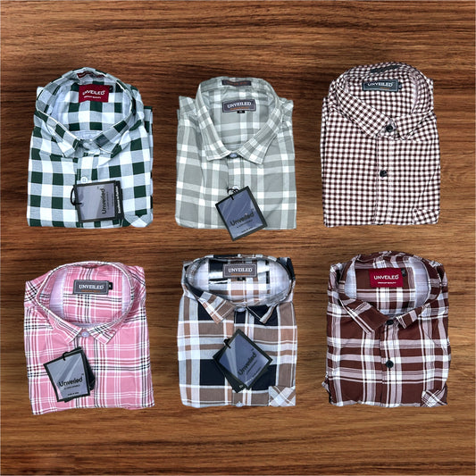 Combo of 4 Checked Shirts Rs. 999 Only