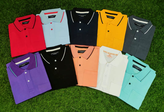 Combo of 5 Cotton Polo T-shirt Rs. 999 Only