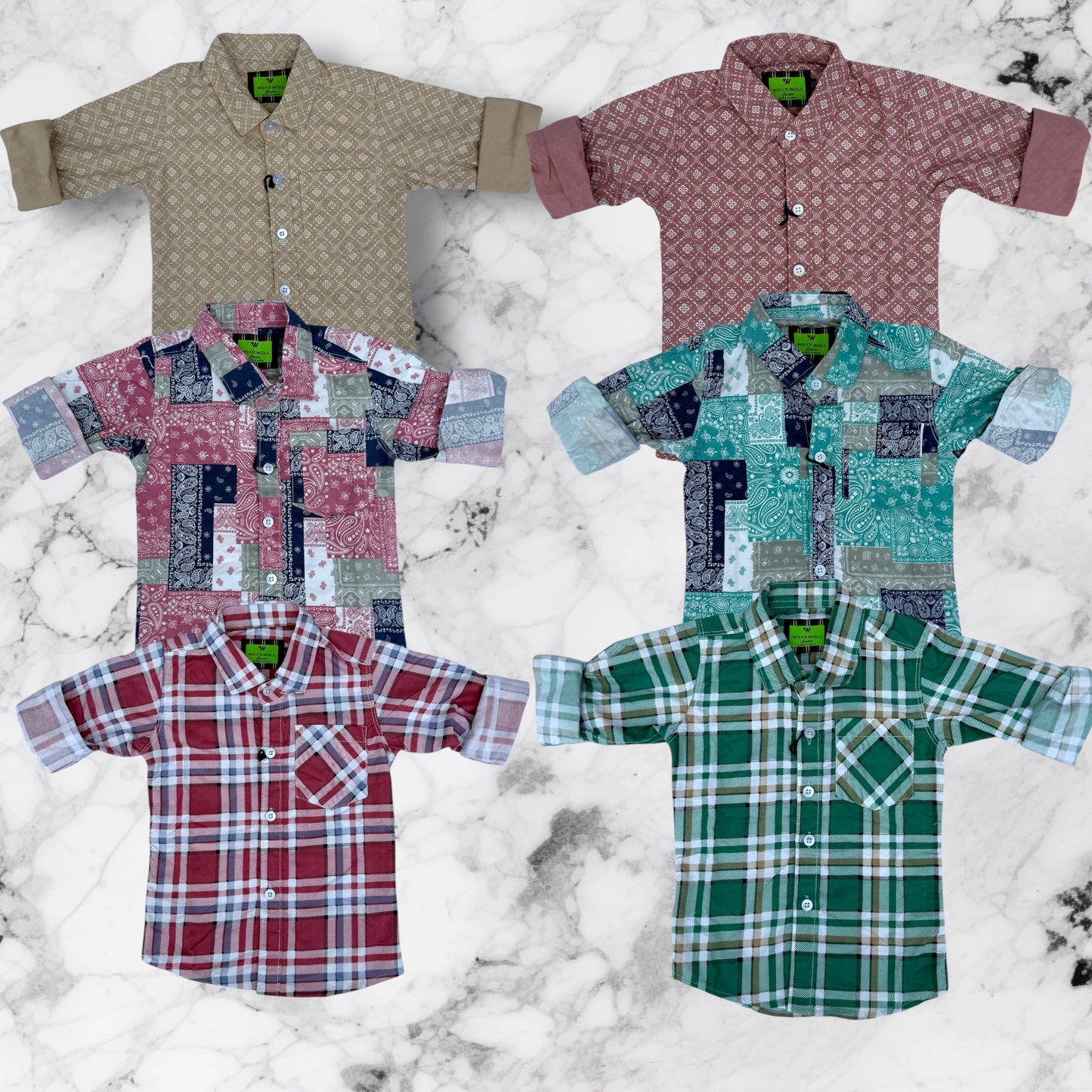 Combo of 3 kids printed shirts 649/-